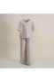 Alinda Women's Set %100 Organic Cotton Muslin Beige
