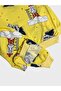Boy's Cotton Raised Yellow Astronaut Missile Print Long Sleeve Pajamas Set - 3