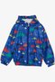 Girls & Boys Boys' Raincoat Colorful Cars Patterned 1-5 Years, Cobalt Blue