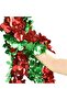 1 Piece 1.7m Sequin Christmas Tassel Metallic Christmas Tree Shiny Wreath Decorations (Red Green) - 2