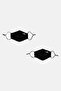 Women Brand Logo Facemask, Black
