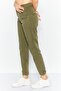 Women Regular Fit Solid Pant, Olive - 2