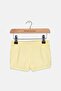 Toddler Girls Plaid Side Button Shorts, Yellow