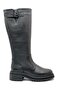 102-24500-Z Cinde Genuine Leather Women's Boots Black - 2