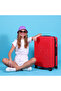 Red Medium Size 24" Cats Suitcase - 7