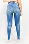 Women Skinny Fit Stretchable Denim Jeans, Blue - 3
