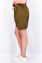 Women Solid Tie Loop Basic Shorts, Olive - 2