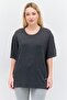 Women Sportswear Fit Textured Training Sweatshirt, Charcoal Gray