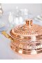 وعاء نحاسي مطرز طراز ماردين سعة 5 لتر لون نحاسي - 2