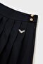 Bg Store Girls' Navy Blue Skirt 23Pfwsw6301 - 6