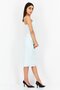 Women Square Neckline Allover Print Sleeveless Midi Dress, Green - 2