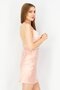 Women Halter Neck Plain Partywear Mini Dress, Pink - 4