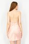 Women Halter Neck Plain Partywear Mini Dress, Pink - 2