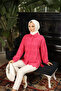 Pearl-Detail Embroidered Fabric Lined Eyelet Shirt - 7