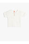 Basic T-Shirt Ribbed Short Sleeve Crew Neck Cotton