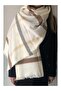Çantadepo Winter Women's Plaid Scarf-Shawl Acrylic Soft Texture
