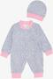 Baby Girl Romper with Colorful Star Patterned , 0-3 Months-6 Months, Gray