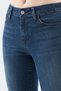 Monny High Waist Lycra Blue Skinny Jean Trousers - 7