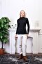 Unisex Night Black Cotton Turtleneck Camisole Raster Slimfit High Top Sweatshirt - 6