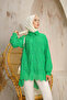 Pearl-Detail Embroidered Fabric Lined Eyelet Shirt - 2