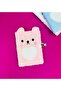 Lock clamshell bear plush notebook
