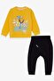 Baby Boy Tracksuit Set with Sling Print, 9 Months-3 Years, Yellow