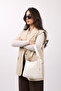 Women's Plush Gold Buckle Cross Adjustable Belt Strap Handbag and Shoulder Bag - 3