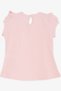 Baby Girl T-Shirt Frilly Embroidered Laced 6 Months-2 Years Old, Pink - 2