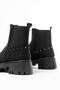 861-1021 Black Wedge Women's Sandals - 5