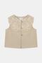 Bg Store Baby Girl Beige Vest 23Ss0Lt7701