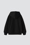 My Strawberry Printed Oversize Unisex Premium Black Hoodie - 2