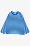 Baby Boy Long Sleeve T-Shirt Placket Striped 9 Months-3 Years, Cobalt Blue