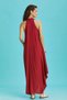 Autumnal Collar Authentic Red Dress - 4