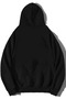 Black Unisex Hooded Sweatshirt - R Logo Printed - 2
