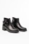 270-3030 Black Buckle Accessory Zippered Daily Women's Boots - 5