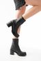 767-3040 Black Daily Thick Heeled Women's Boots - 2