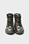 Bg Store Girl's Silver Boots 23fw0tj4024