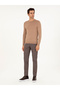 سترة صوفية أساسية من Camel Slim Fit بياقة دائرية ومزيج من الصوف 50293301-VR015 - 4