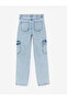 Lcw Straight Fit Women's Cargo Jean Pants - 6