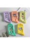 College Socks Cotton 5 Pairs Fun Colorful Patterned Socks Comfortable Flexible Socks Funny Face Socks - 4