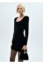 Low-Cut Velvet Dress