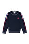 Boy's Navy Blue Crew Neck Knitwear Sweater 50253818 -Vr033