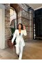 Women's Single-Button Jacket Slim-Leg Pants Suit - 4