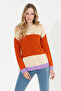 Women's Cream Melange Crew Neck Sweater 50254223 -Vr159 - 2