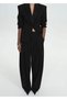 Pleat detailed wool pants
