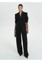 Satin Collar Wool Blazer Jacket - 2