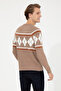 Men's Camel Melange Sweater 50256673 -Vr122 - 5
