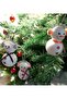 6-Piece Snowman Christmas Pine Tree Ornament Styrofoam (6 cm * 3 cm) - 6