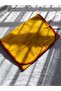 Fan Scarf, Yellow Red Fleece Scarf - 2