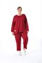 Women's Large Size Design Embroidered Modern Set - 7